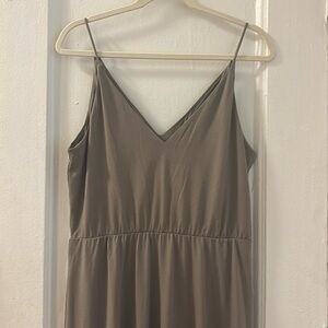 NWOT H&M Taupe Midi Dress
